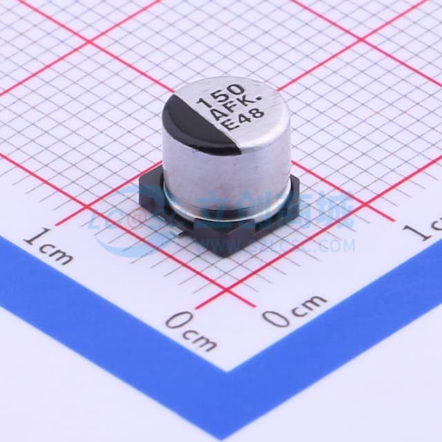 150uF ±20% 10V实物图