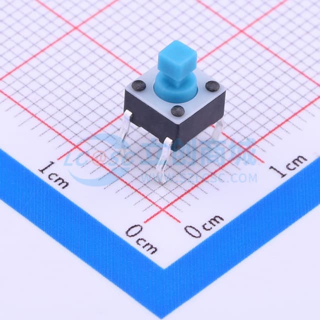 6*6*3.9mm 直插 轻触开关 【轻触】实物图