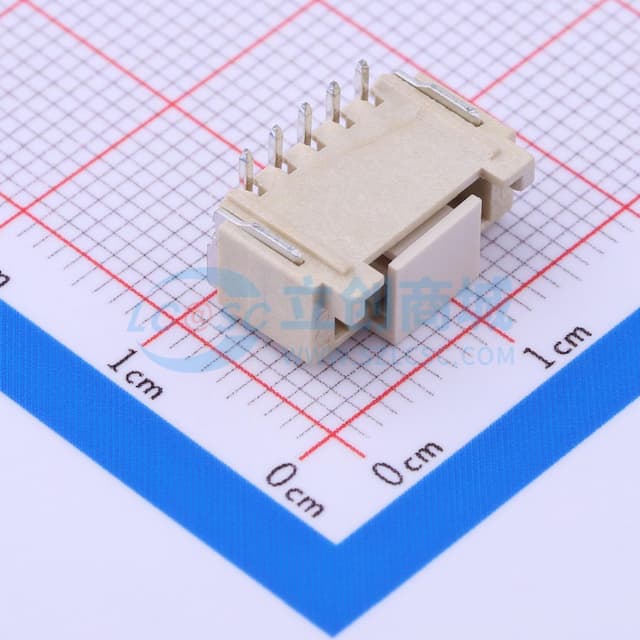 1x5P 间距:2mm 立贴实物图
