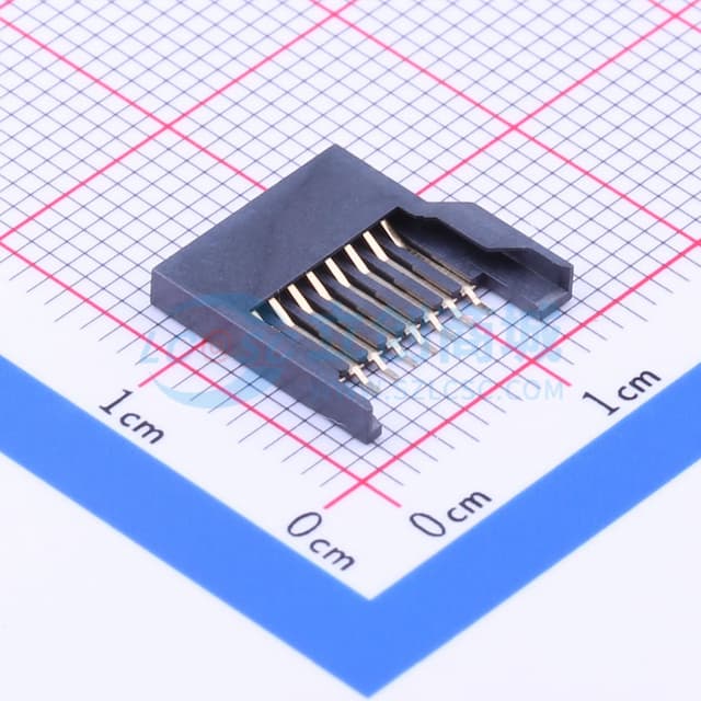 拔插式 MicroSD卡(TF卡) 卡座实物图