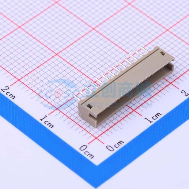 1x13P 间距:1.5mm 直插 系列:ZH 【插件】实物图