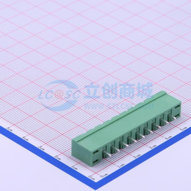 5.08mm 1x9P 排数:1 每排P数:9 螺丝固定【插件】实物图