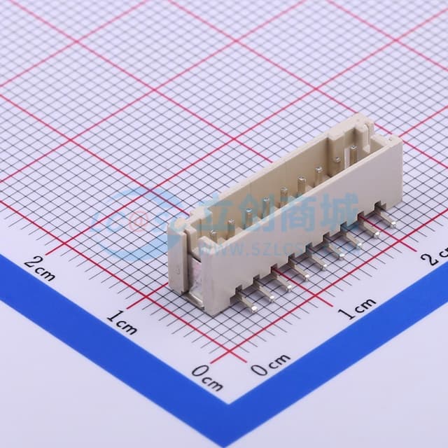 1x9P 间距:2mm 立贴 系列:PH实物图