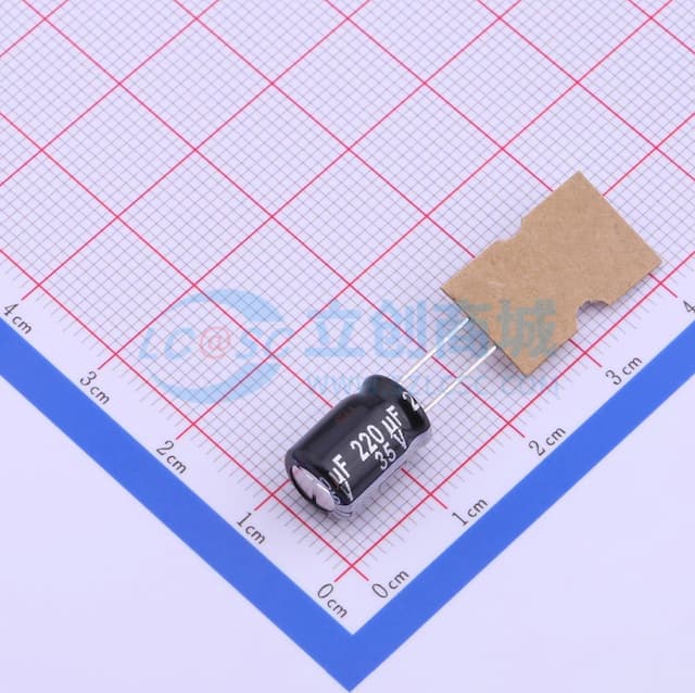 220uF ±20% 35V 【插件】实物图