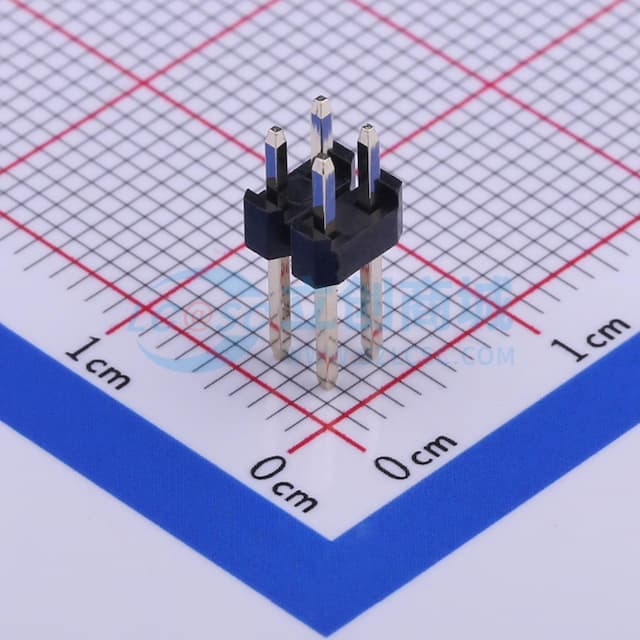 2x2P 间距:2.54mm 方针 直插 【排针】实物图