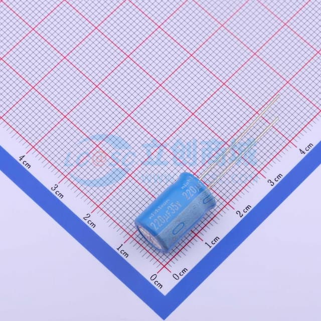 220uF ±20% 35V 【引线】实物图