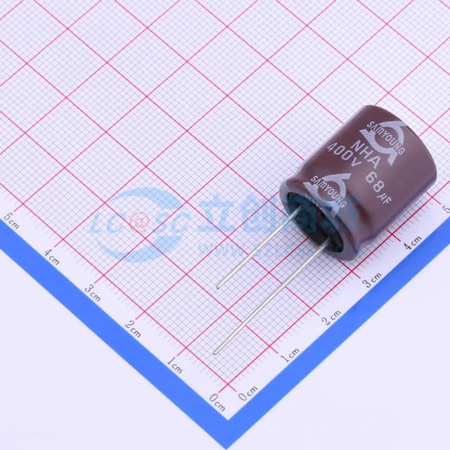 68uF ±20% 400V 【插件】实物图