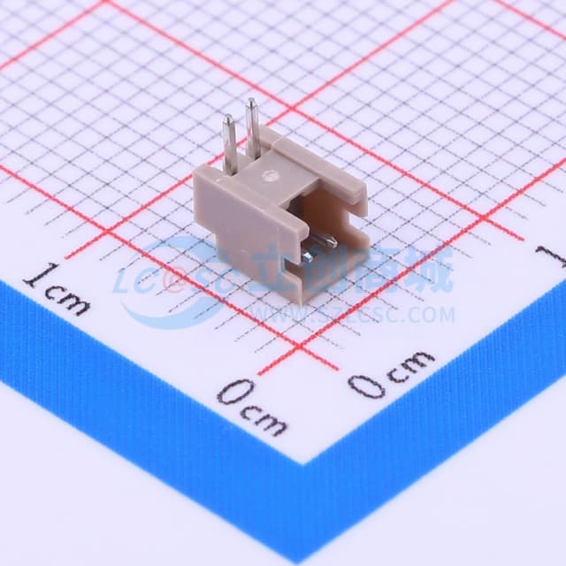1x2P 间距:1.25mm 弯插 【插件】实物图