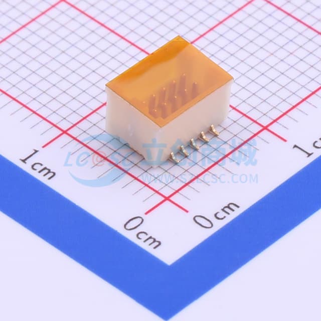 间距:1mm 2x5P实物图