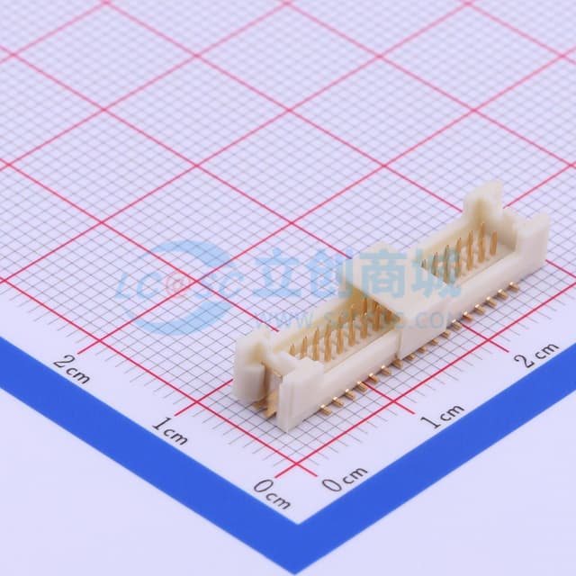 2x17P 间距:1.25mm 立贴实物图