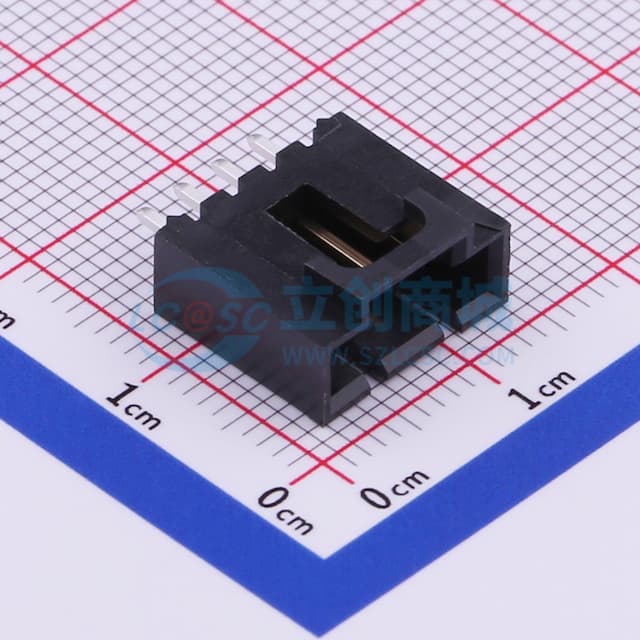 1x4P 间距:2.54mm 直插 【插件】实物图