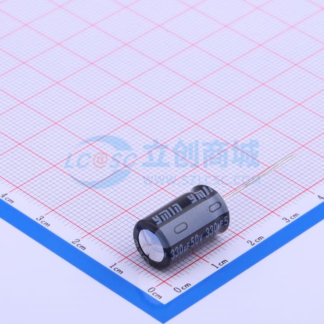 330uF ±20% 50V 【引线】实物图