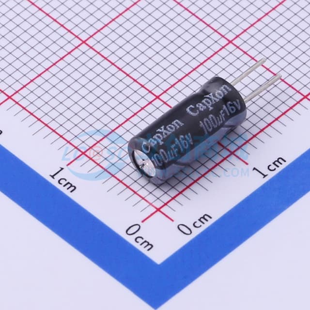 100uF ±20% 16V 【插件】实物图