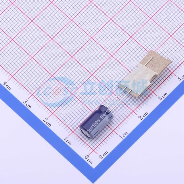 10uF ±20% 100V 【引线】实物图