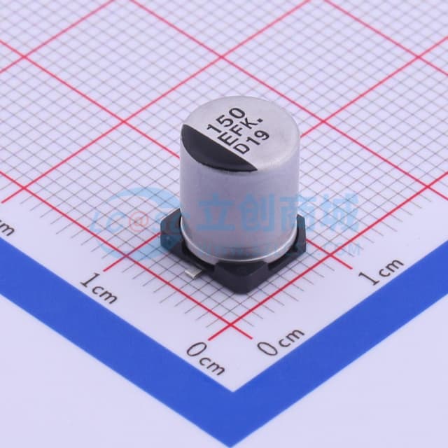 150uF ±20% 25V实物图