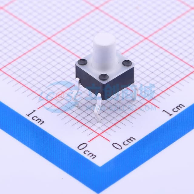 6*6*4.4mm 直插 轻触开关 【轻触】实物图
