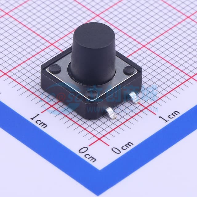 12*12*10mm 立贴 轻触开关实物图