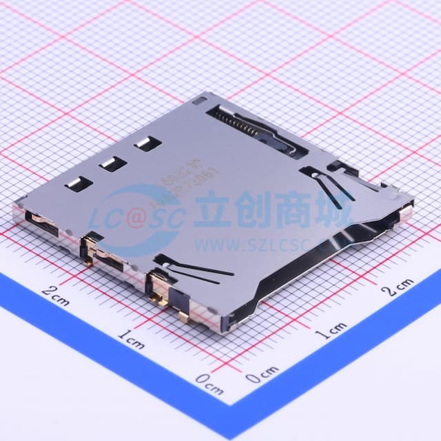 自弹式 标准SD卡 卡座实物图