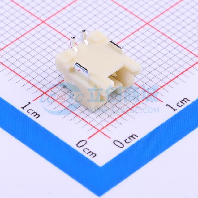 1x2P 间距:2mm 立贴 系列:PA实物图