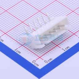 白色 1x6P 间距:2.5mm 弯插【插件】缩略图