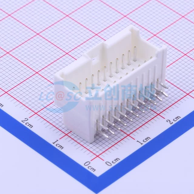2x11P 间距:2mm 弯插 【插件】实物图