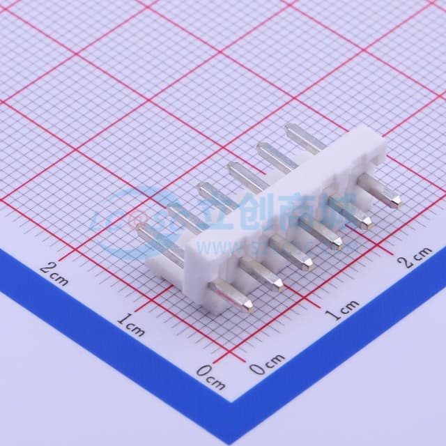 1x6P 间距:3.96mm 直插 系列:VH 【插件】实物图