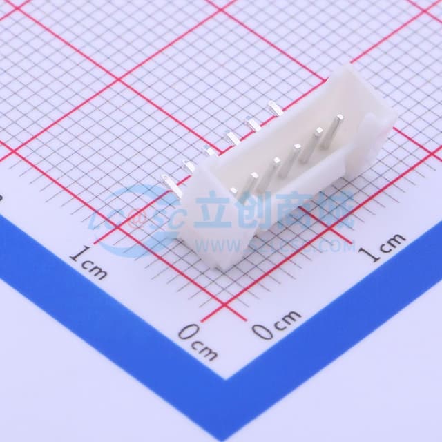 1x6P 间距:2mm 弯插 系列:PH 【插件】实物图
