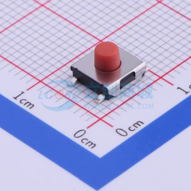 6.2*6.2*4.3mm 立贴 轻触开关实物图