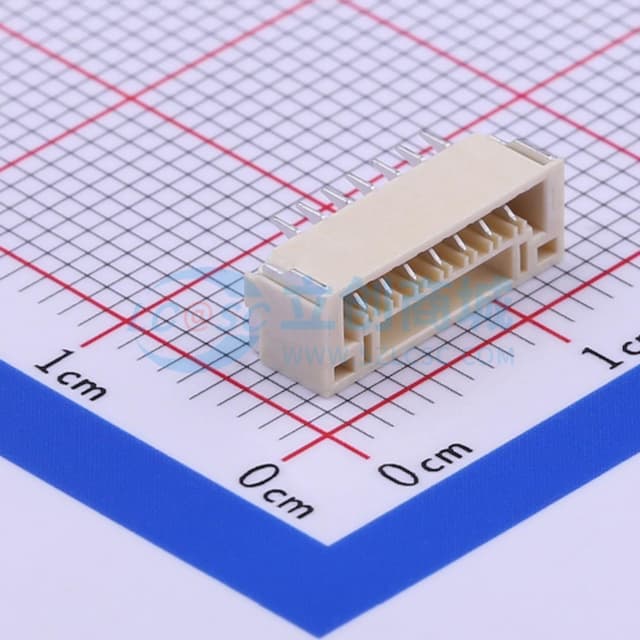1x7P 间距:1.25mm 卧贴 系列:GH实物图
