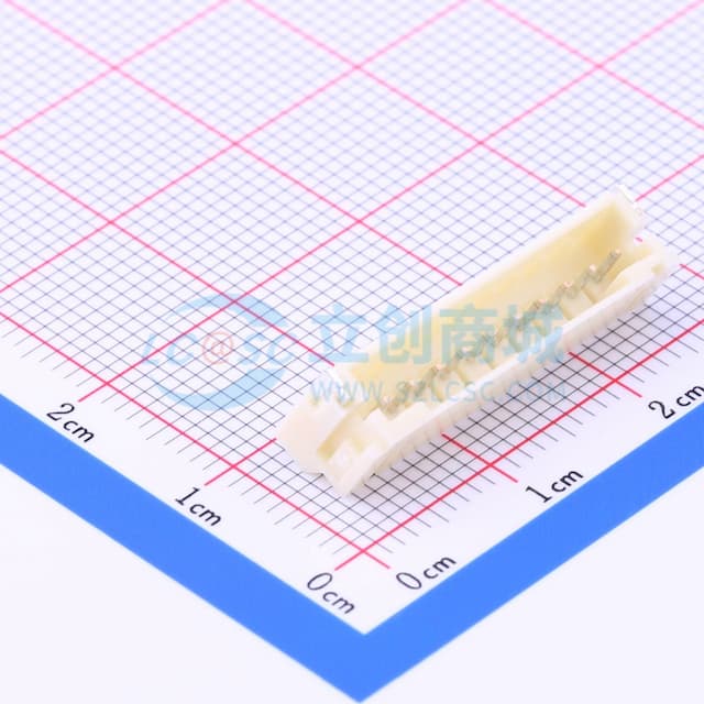 1x10P 间距:2mm 卧贴 系列:PH实物图