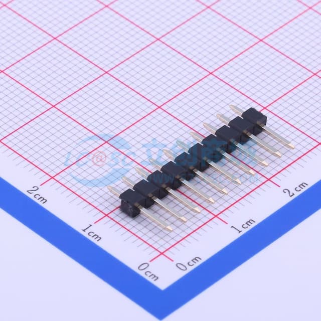 1x10P 间距:2.54mm 方针 直插 【排针】实物图