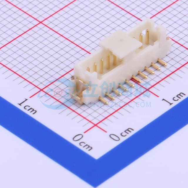 1x10P 间距:1.25mm 立贴实物图