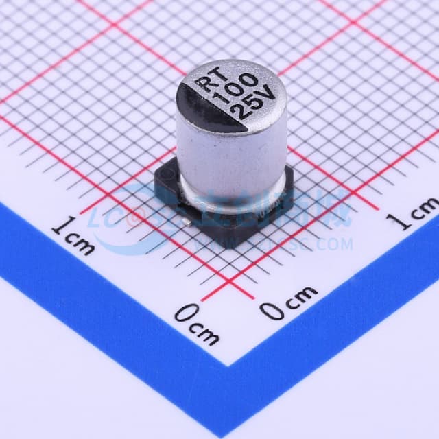 100uF ±20% 25V实物图