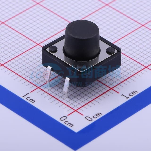 12*12*8mm 直插 轻触开关 【轻触】实物图