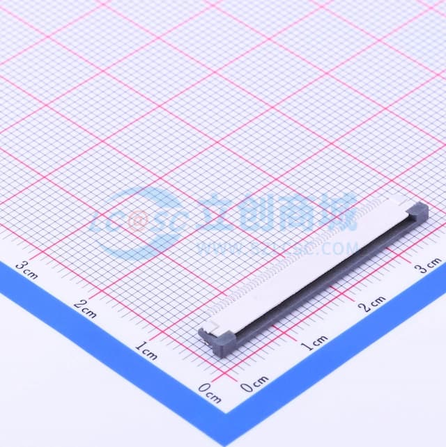间距:0.5mm P数:60P 抽屉式 下接实物图