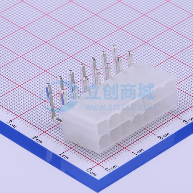 2x7P 间距:4.2mm 弯插 【插件】实物图