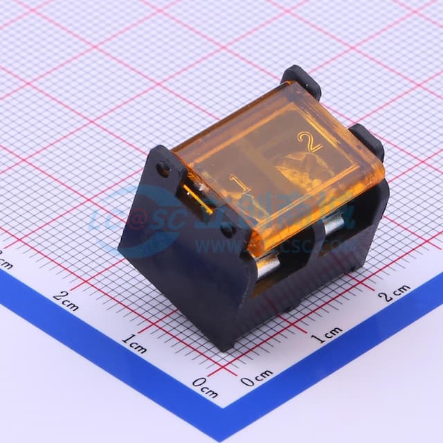 9.5mm 1x2P 每排P数:2 排数:1 直针 边脚 【栅栏】实物图