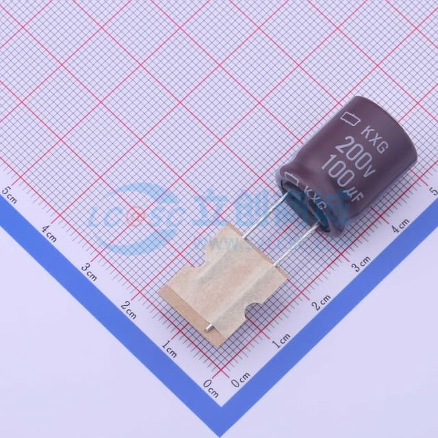 停产 100uF ±20% 200V【插件】实物图