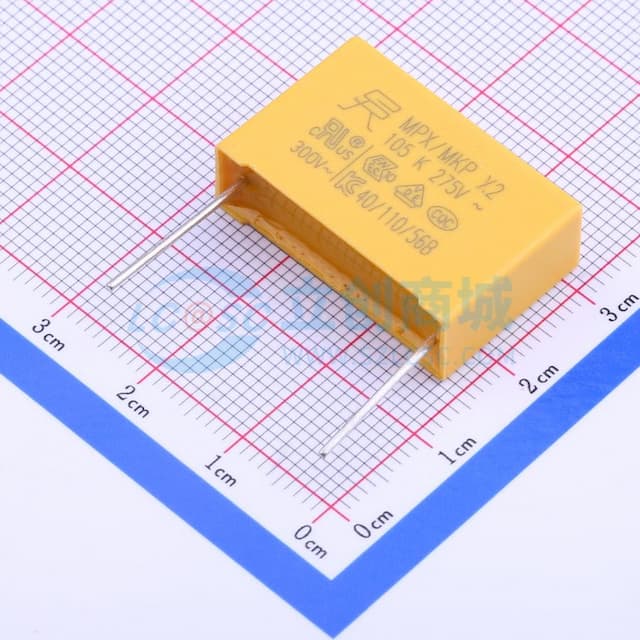 1uF ±10% 275V 等级:X2 【安规】实物图