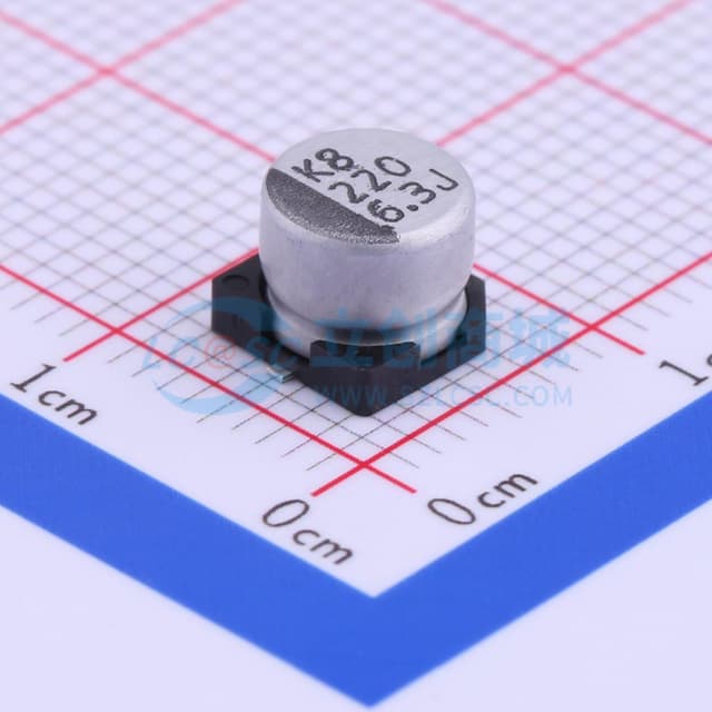 220uF ±20% 6.3V实物图