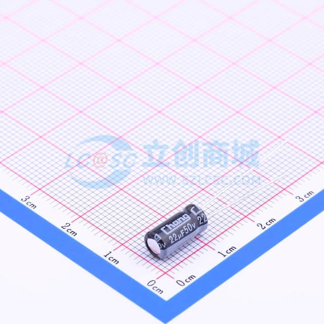 22uF ±20% 50V 【引线】实物图