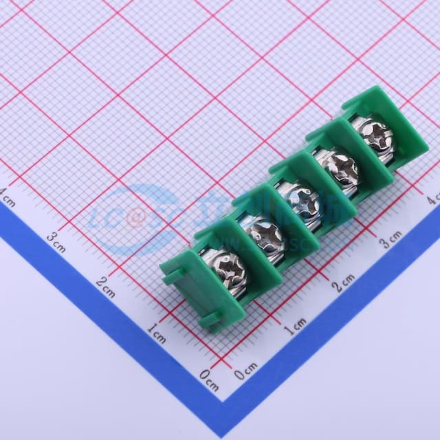 7.62mm 1x5P 每排P数:5 排数:1 直针 边脚 【插件】实物图