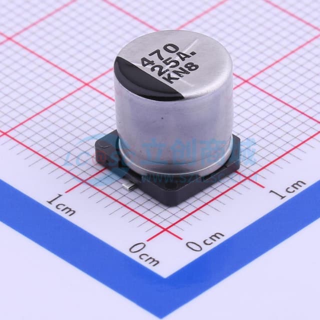 470uF ±20% 25V实物图