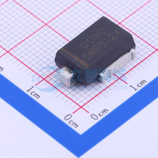 单向TVS 12V截止 峰值脉冲电流：332A实物图