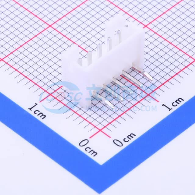 白色 系列:PH 间距:2mm 1x5P【插件】实物图
