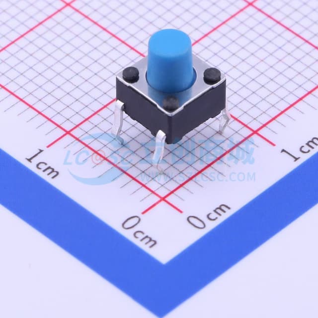 6*6*7mm 直插 轻触开关 【轻触】实物图