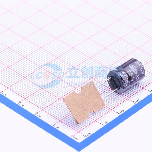 470uF ±20% 25V 【引线】实物图