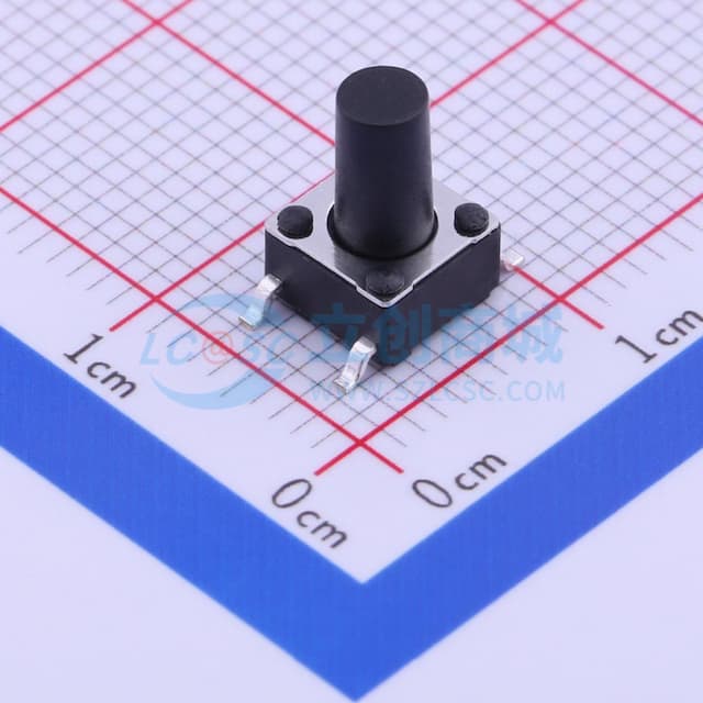 6*6*9.5mm 立贴 轻触开关实物图