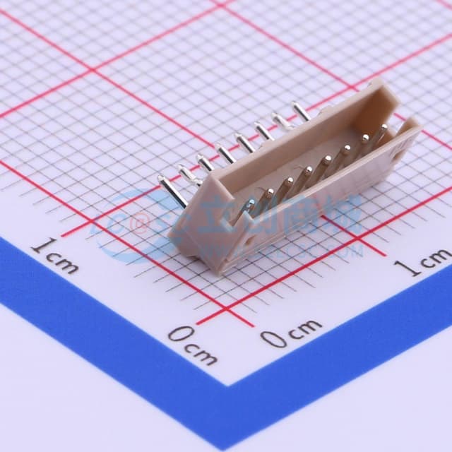 1x8P 间距:1.5mm 弯插【插件】实物图