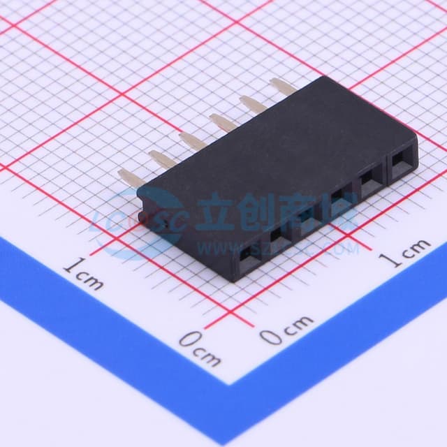 1x6P 间距:2.54mm 直插 【排针】实物图